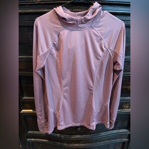 Fabletics Mauve Performance Mesh Hoodie, active
